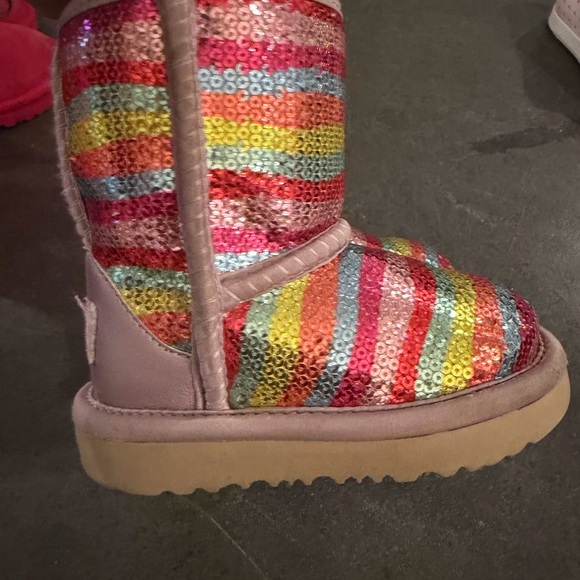 UGG Multicolor Sequin Kids Boots - Picture 2 of 5